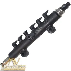 860152960/S00003342+03 FLAUTA COMMON RAIL COMPLETO DO MOTOR SHANGHAI SC7 DA CARREGADEIRA LW300KV XCMG