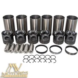 860145653 KIT COMPLETO DE PISTAO DO MOTOR SDEC-XCMG LW300KV/LW350KV